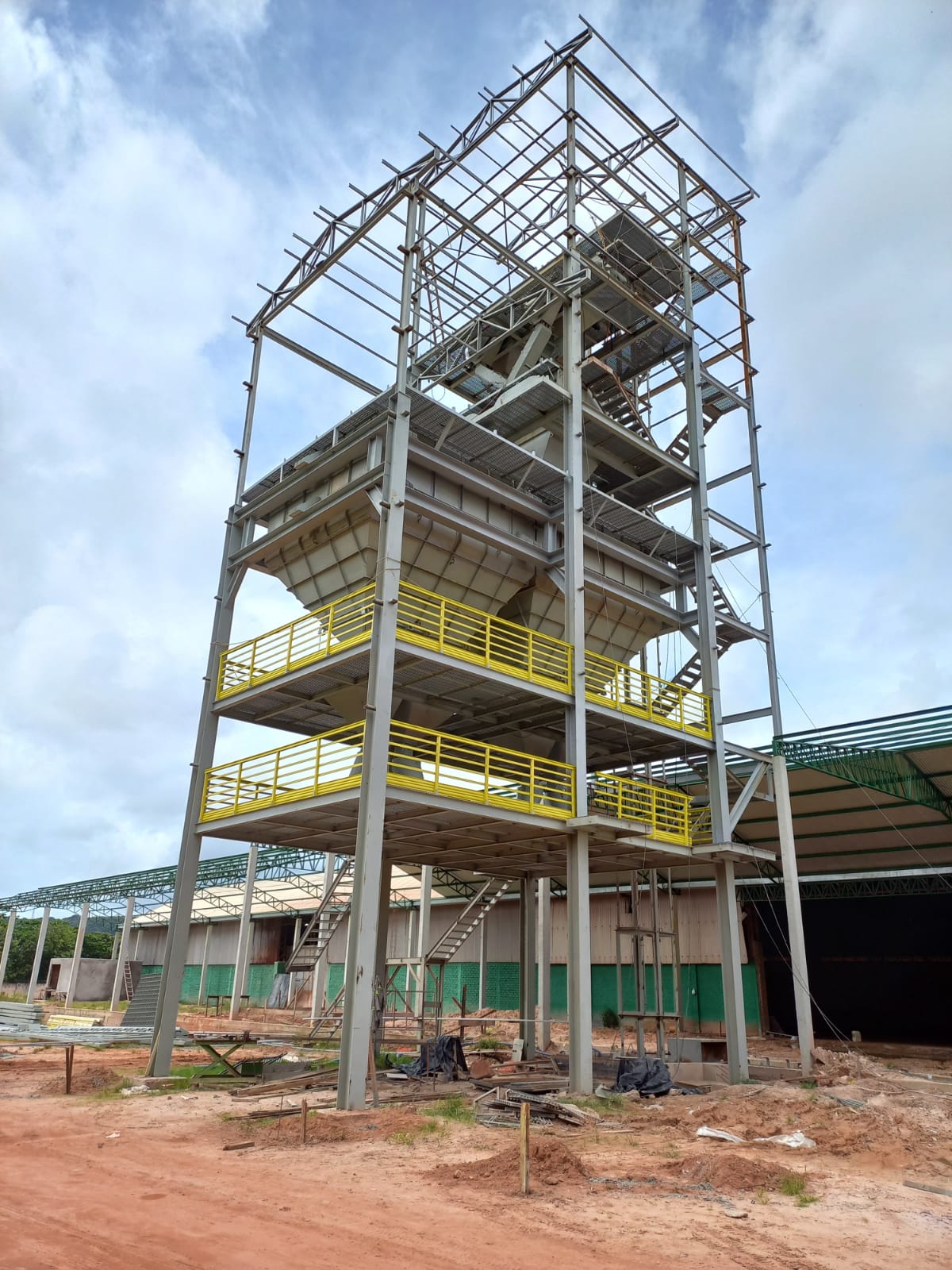 Projeto industrial em execução